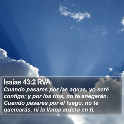 Isaías 43:2 RVA Bible Verse Image