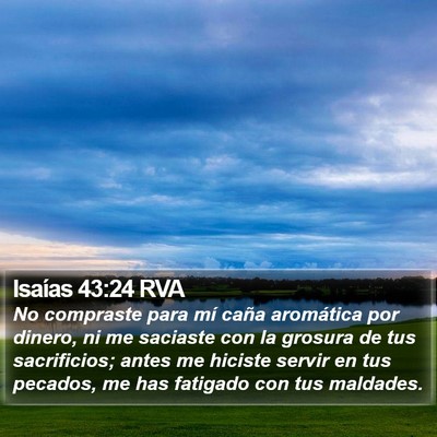 Isaías 43:24 RVA Bible Verse Image