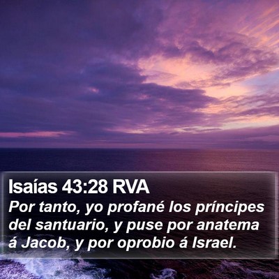 Isaías 43:28 RVA Bible Verse Image