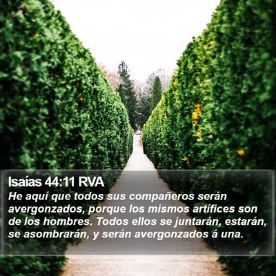 Isaías 44:11 RVA Bible Verse Image