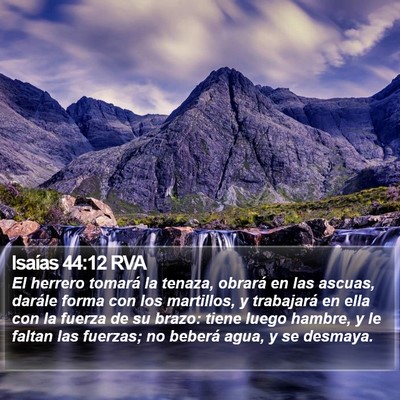 Isaías 44:12 RVA Bible Verse Image