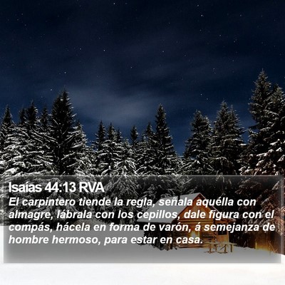 Isaías 44:13 RVA Bible Verse Image