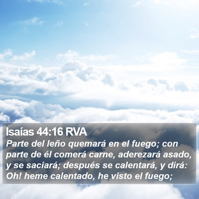 Isaías 44:16 RVA Bible Verse Image