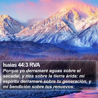 Isaías 44:3 RVA Bible Verse Image