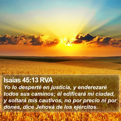 Isaías 45:13 RVA Bible Verse Image