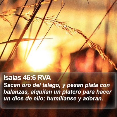 Isaías 46:6 RVA Bible Verse Image