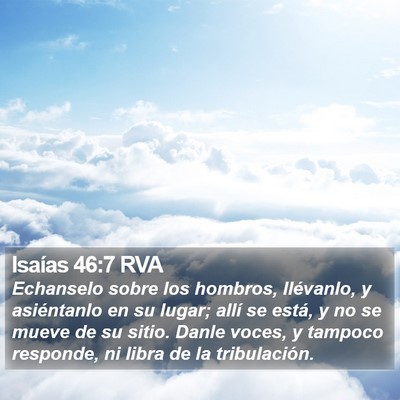 Isaías 46:7 RVA Bible Verse Image