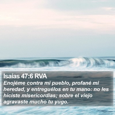 Isaías 47:6 RVA Bible Verse Image