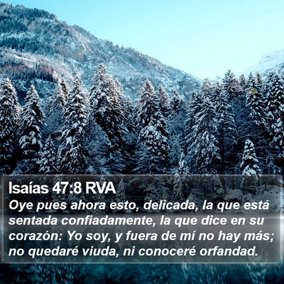 Isaías 47:8 RVA Bible Verse Image
