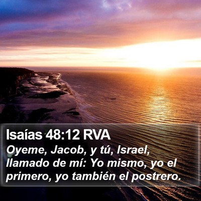Isaías 48:12 RVA Bible Verse Image