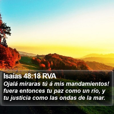 Isaías 48:18 RVA Bible Verse Image