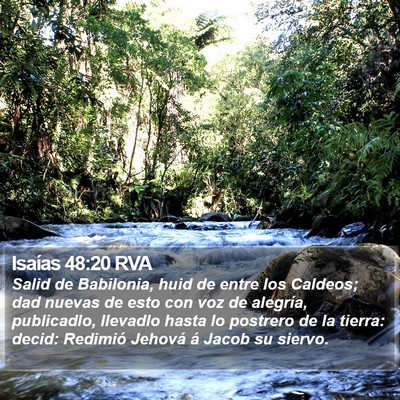 Isaías 48:20 RVA Bible Verse Image