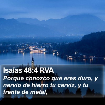 Isaías 48:4 RVA Bible Verse Image