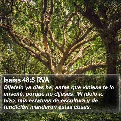 Isaías 48:5 RVA Bible Verse Image