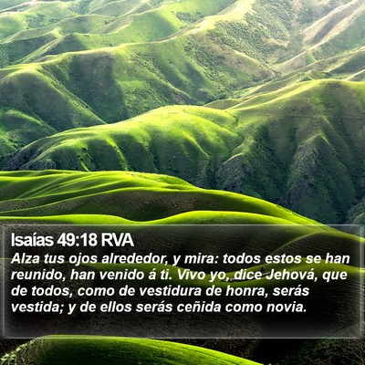 Isaías 49:18 RVA Bible Verse Image