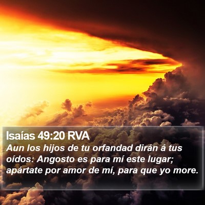 Isaías 49:20 RVA Bible Verse Image