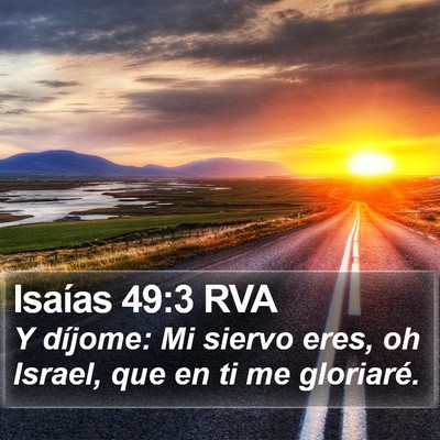 Isaías 49:3 RVA Bible Verse Image