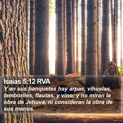 Isaías 5:12 RVA Bible Verse Image