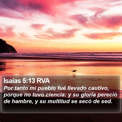 Isaías 5:13 RVA Bible Verse Image