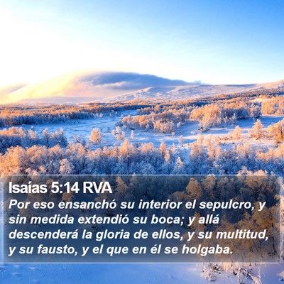 Isaías 5:14 RVA Bible Verse Image