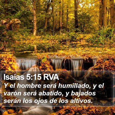 Isaías 5:15 RVA Bible Verse Image