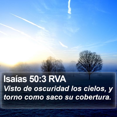 Isaías 50:3 RVA Bible Verse Image