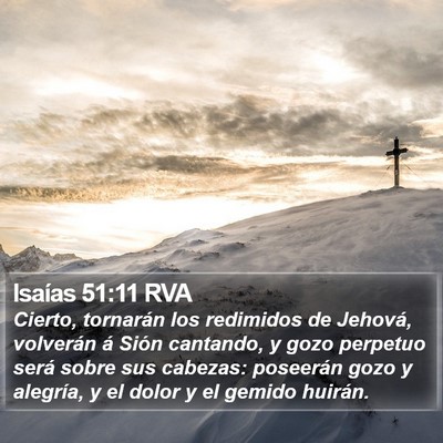 Isaías 51:11 RVA Bible Verse Image