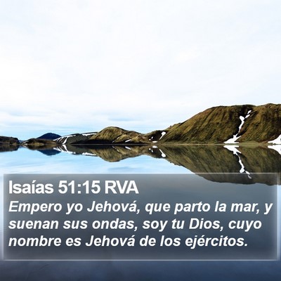 Isaías 51:15 RVA Bible Verse Image