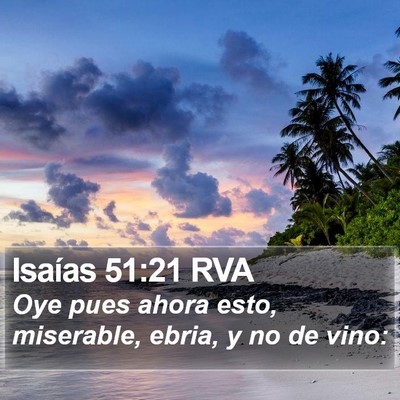 Isaías 51:21 RVA Bible Verse Image