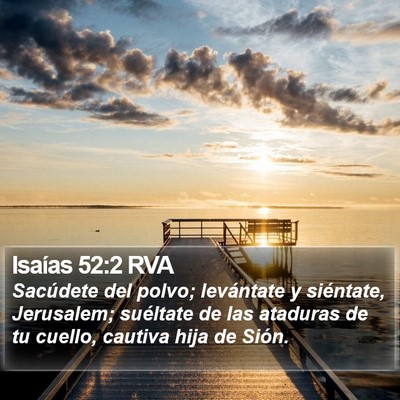 Isaías 52:2 RVA Bible Verse Image