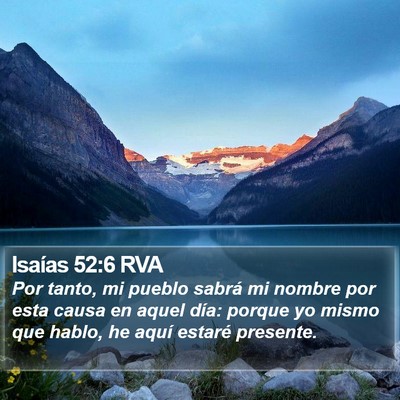 Isaías 52:6 RVA Bible Verse Image