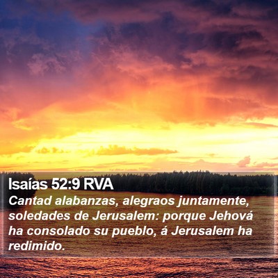 Isaías 52:9 RVA Bible Verse Image