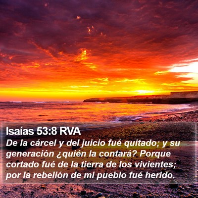 Isaías 53:8 RVA Bible Verse Image