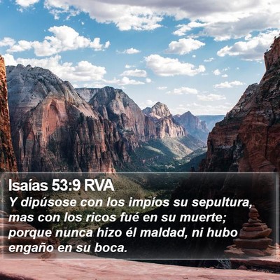 Isaías 53:9 RVA Bible Verse Image
