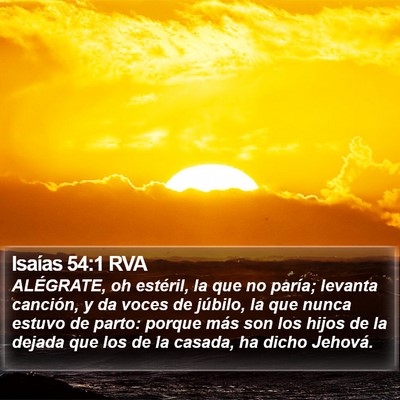 Isaías 54:1 RVA Bible Verse Image