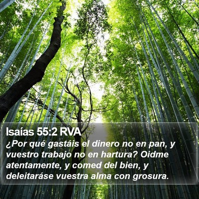 Isaías 55:2 RVA Bible Verse Image