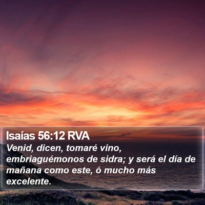 Isaías 56:12 RVA Bible Verse Image