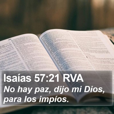 Isaías 57:21 RVA Bible Verse Image