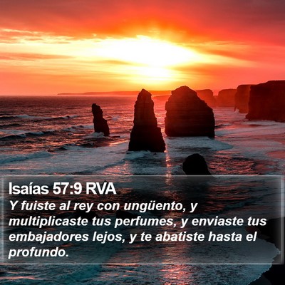 Isaías 57:9 RVA Bible Verse Image