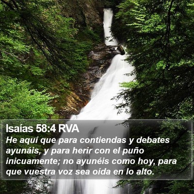 Isaías 58:4 RVA Bible Verse Image