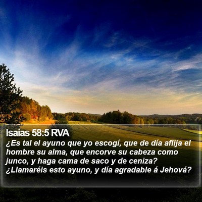 Isaías 58:5 RVA Bible Verse Image