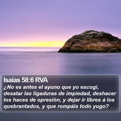 Isaías 58:6 RVA Bible Verse Image