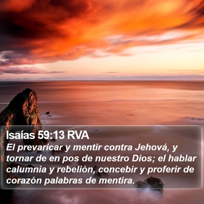 Isaías 59:13 RVA Bible Verse Image