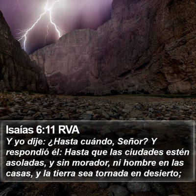 Isaías 6:11 RVA Bible Verse Image