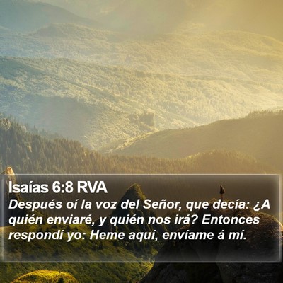 Isaías 6:8 RVA Bible Verse Image