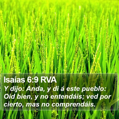 Isaías 6:9 RVA Bible Verse Image