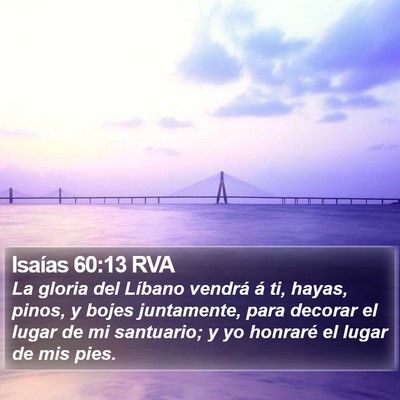 Isaías 60:13 RVA Bible Verse Image