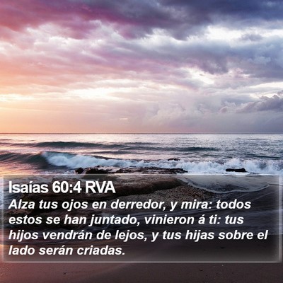 Isaías 60:4 RVA Bible Verse Image