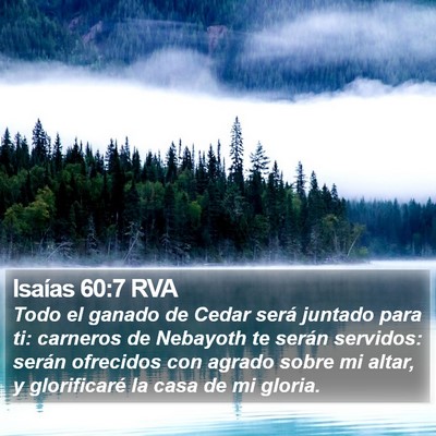Isaías 60:7 RVA Bible Verse Image