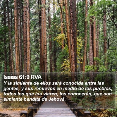 Isaías 61:9 RVA Bible Verse Image